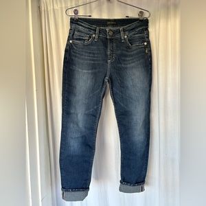Silver Jeans Avery Skinny Crop 29X25